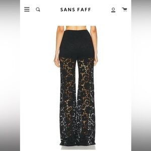 Sans Faff London Lace Flared Pant